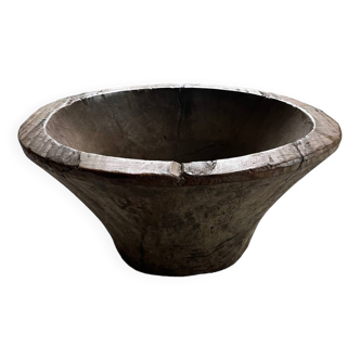 Large old wooden cup
