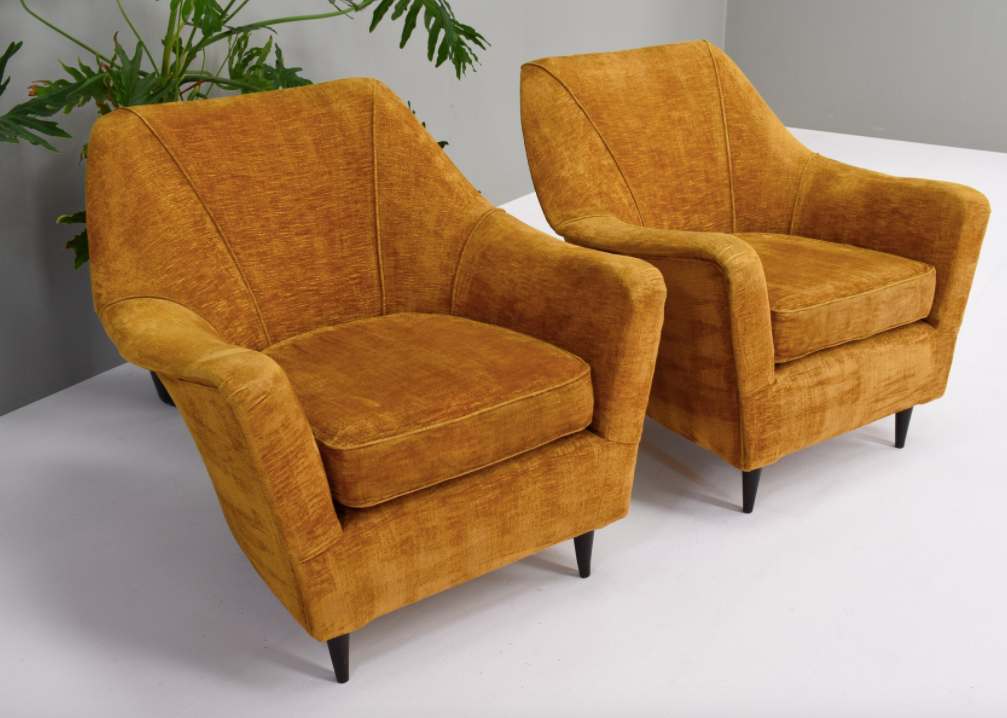Set of 2 armchairs Italy 1950