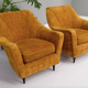 Set of 2 armchairs Italy 1950