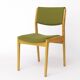 Vintage Scandinavian Oak Chair, 1970s, Norwegian Design, Newly Upholstered