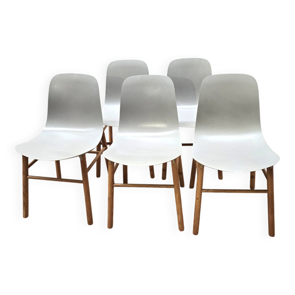Suite de 5 chaises Sharky, Kristalia