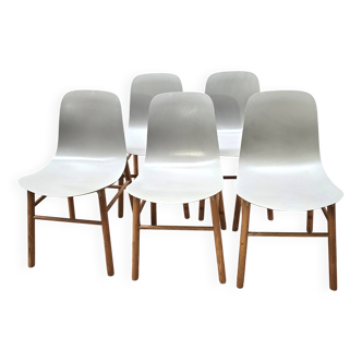 Set of 5 Sharky chairs, Kristalia