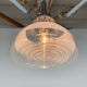1960's Murano glass & chrome pendantby Mazzega, Italy