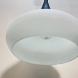 Suspension vintage en verre opalin