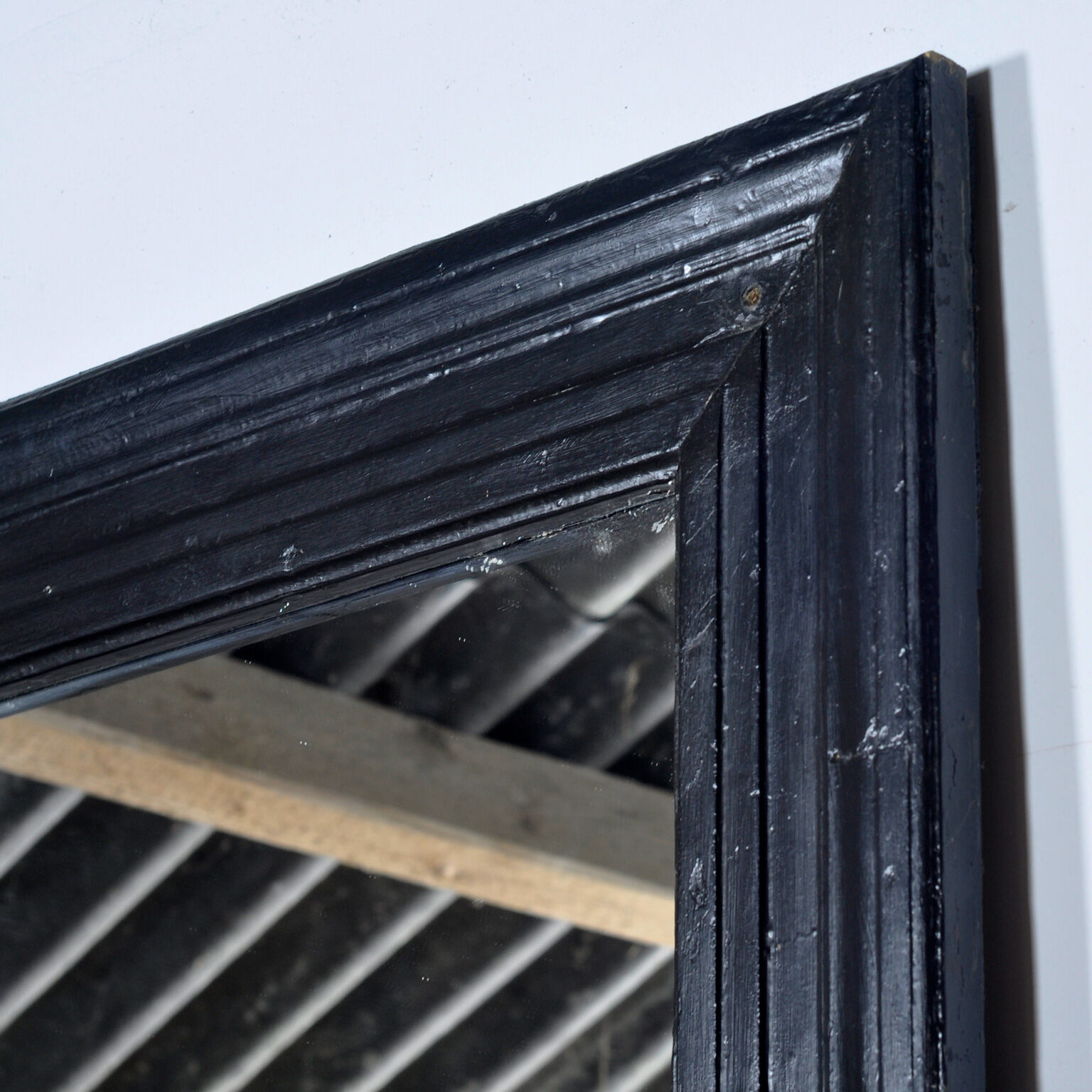 Large mirror in antique frame