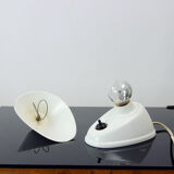 Lampes de table en bakélite blanche, années 1930