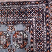 Tapis vintage ouzbek Bukhara fait main en laine – 127 x 190 cm – 1960s
