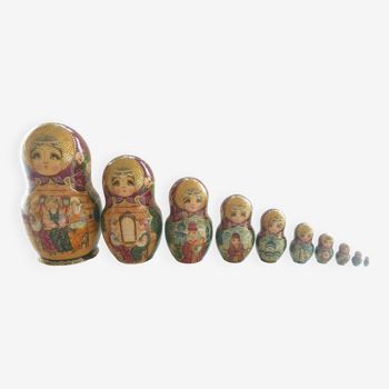 Série de 10 poupées "Matriochka"