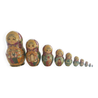 Series of 10 dolls "Matryoshka"