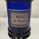 Color glass pharmacy jar: cobalt blue
