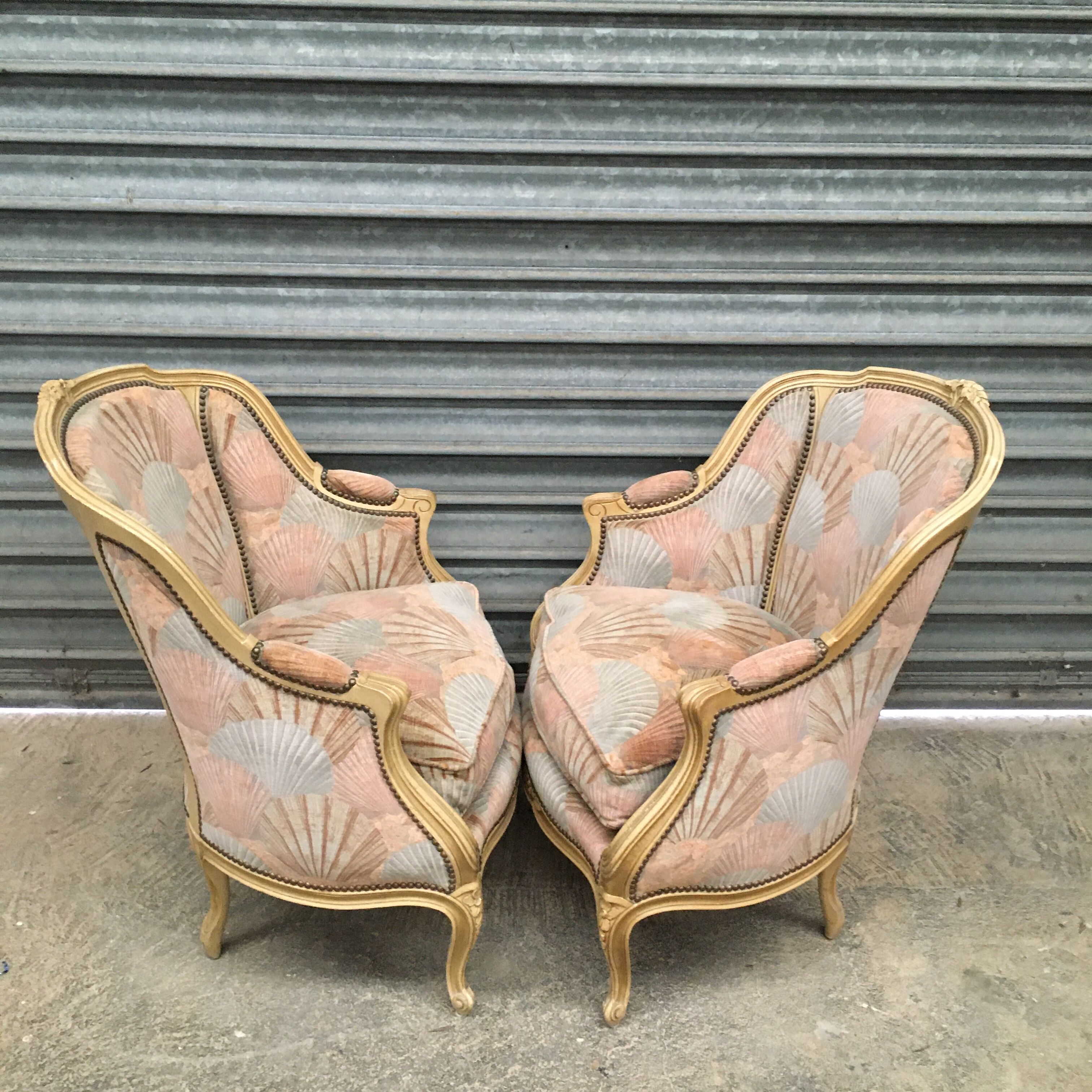 Louis XV shell shepherdess chairs