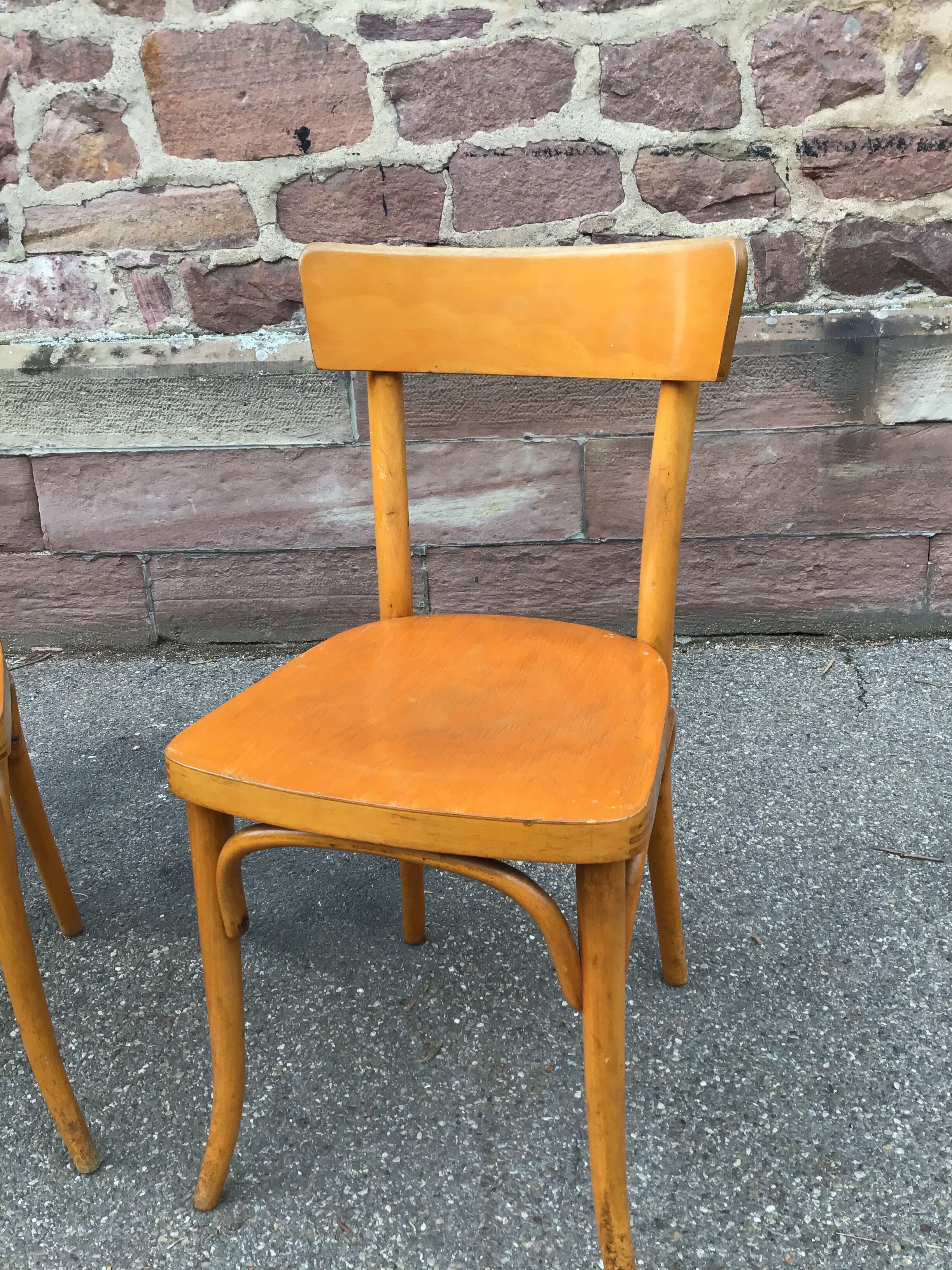Paire de chaises bois courbé Thonet