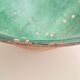 19th century Antique Hand-Glazed Terracotta Conical Bowl in Emerald Gr