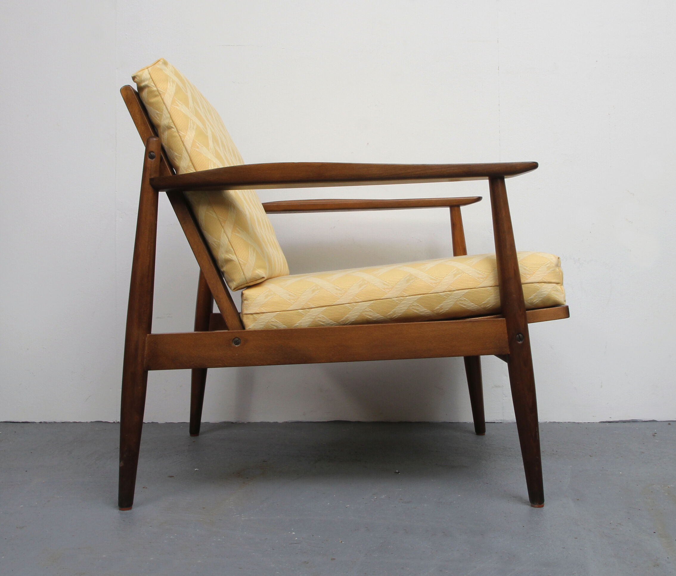 1960s armchair in yellow