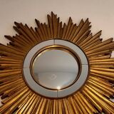 Golden resin sun mirror