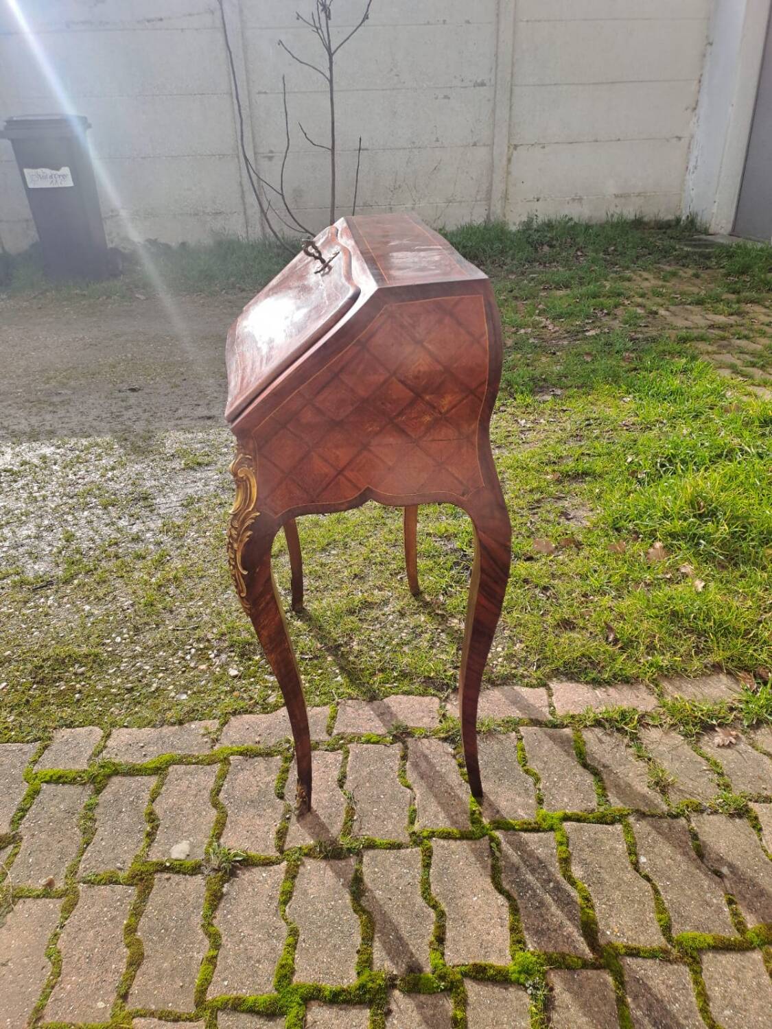 Marquetry writing desk