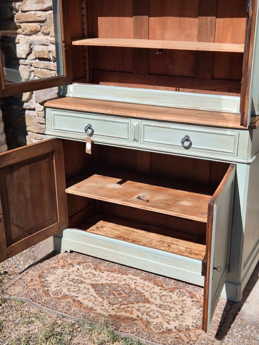 Display cabinet / two-body glass buffet, renovated | Basile