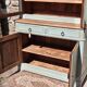 Display cabinet / two-body glass buffet, renovated | Basile