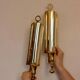 Pair of mid-century Swedish brass sconces