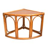 Rattan corner cabinet