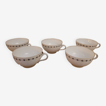 5 fine porcelain cups