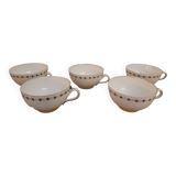 5 fine porcelain cups