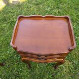Louis XV style bedside table in cherry wood.