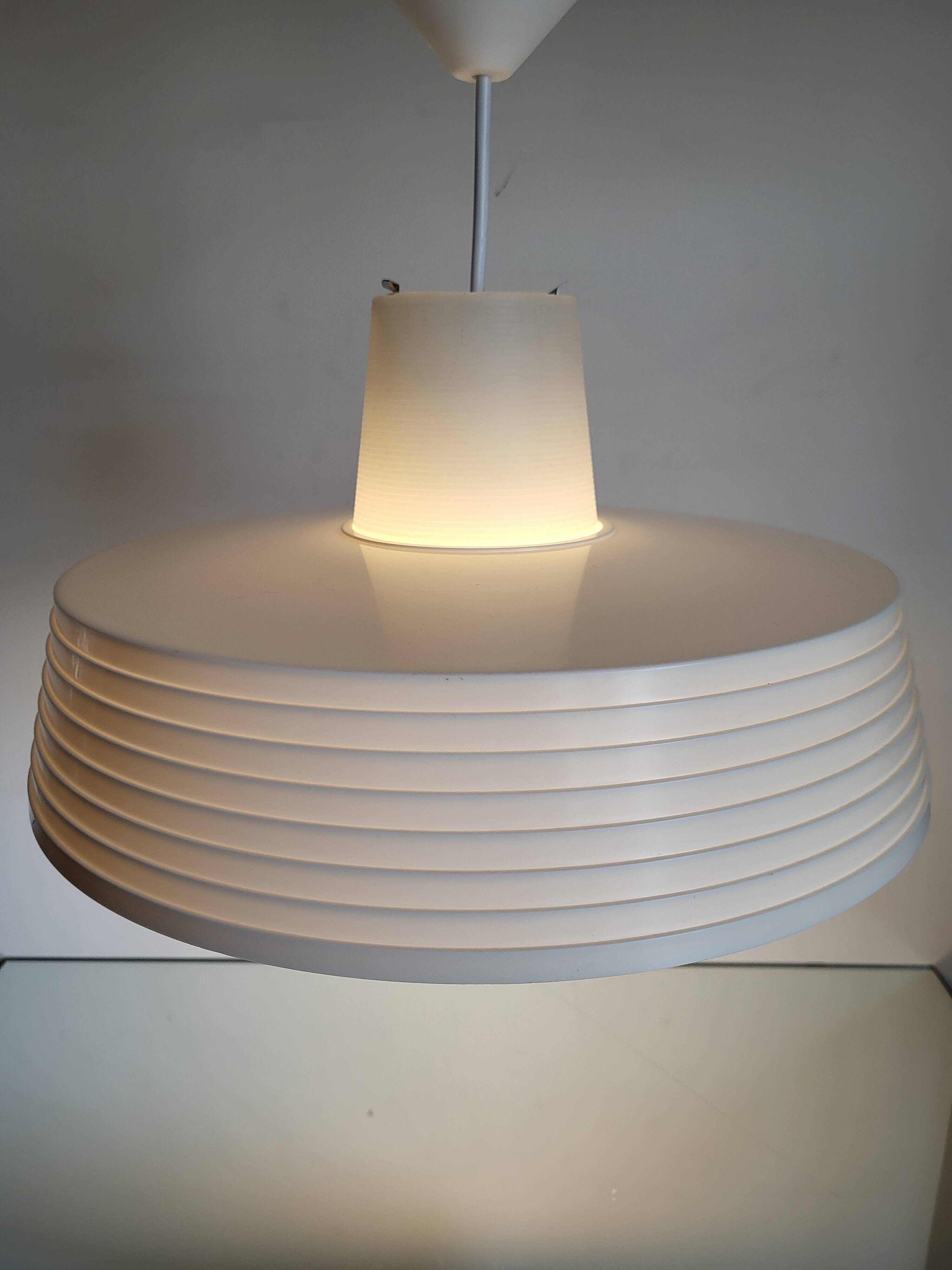 Rotaflex space age hanglamp, ufo vorm in deels geperst plastic, jaren 1960