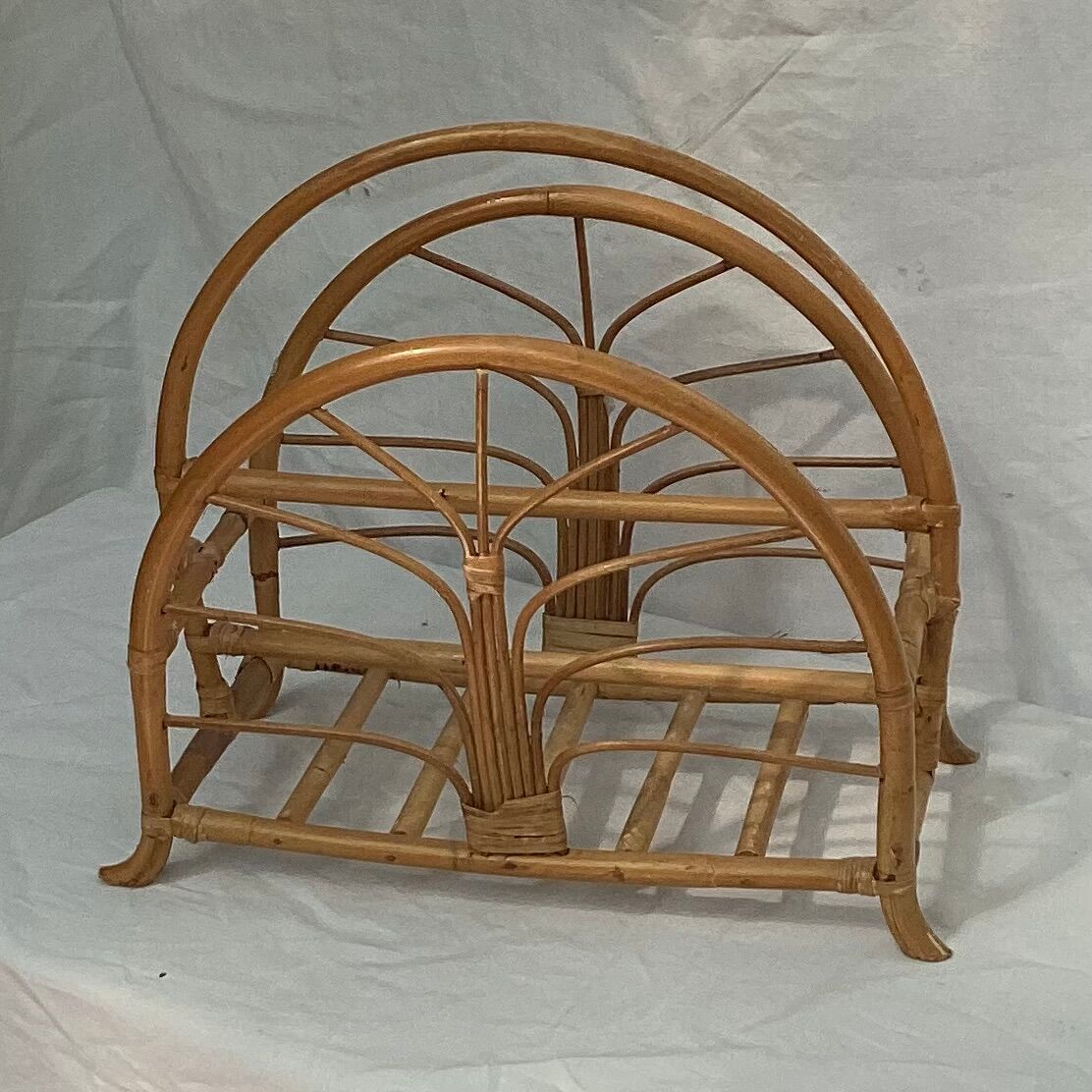 Rattan magazine holder