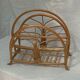 Rattan magazine holder