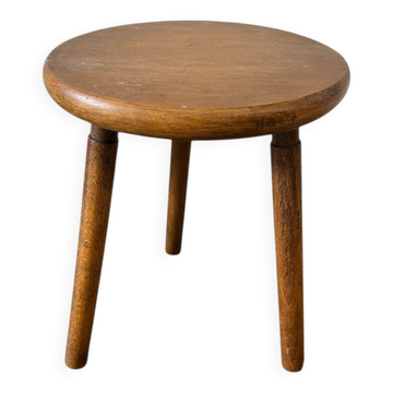Vintage round side table / plant table / stool