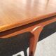 Scandinavian teak table expandable