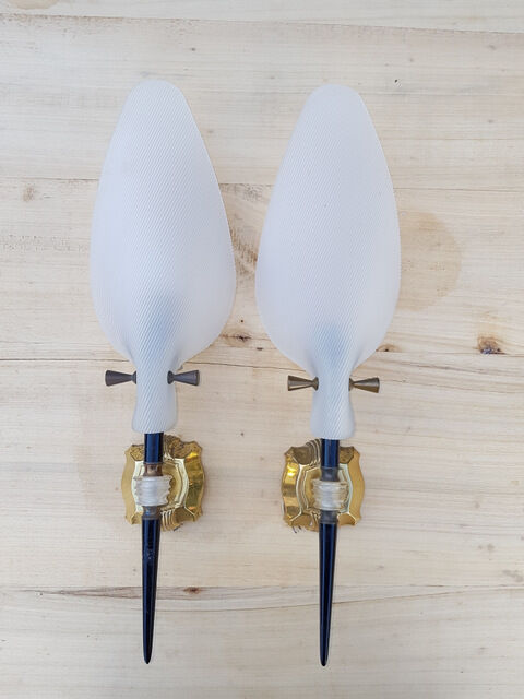 Pair of vintage wall lamps