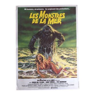 Affiche cinéma originale "Les Monstres de la mer" 40x60cm 1980