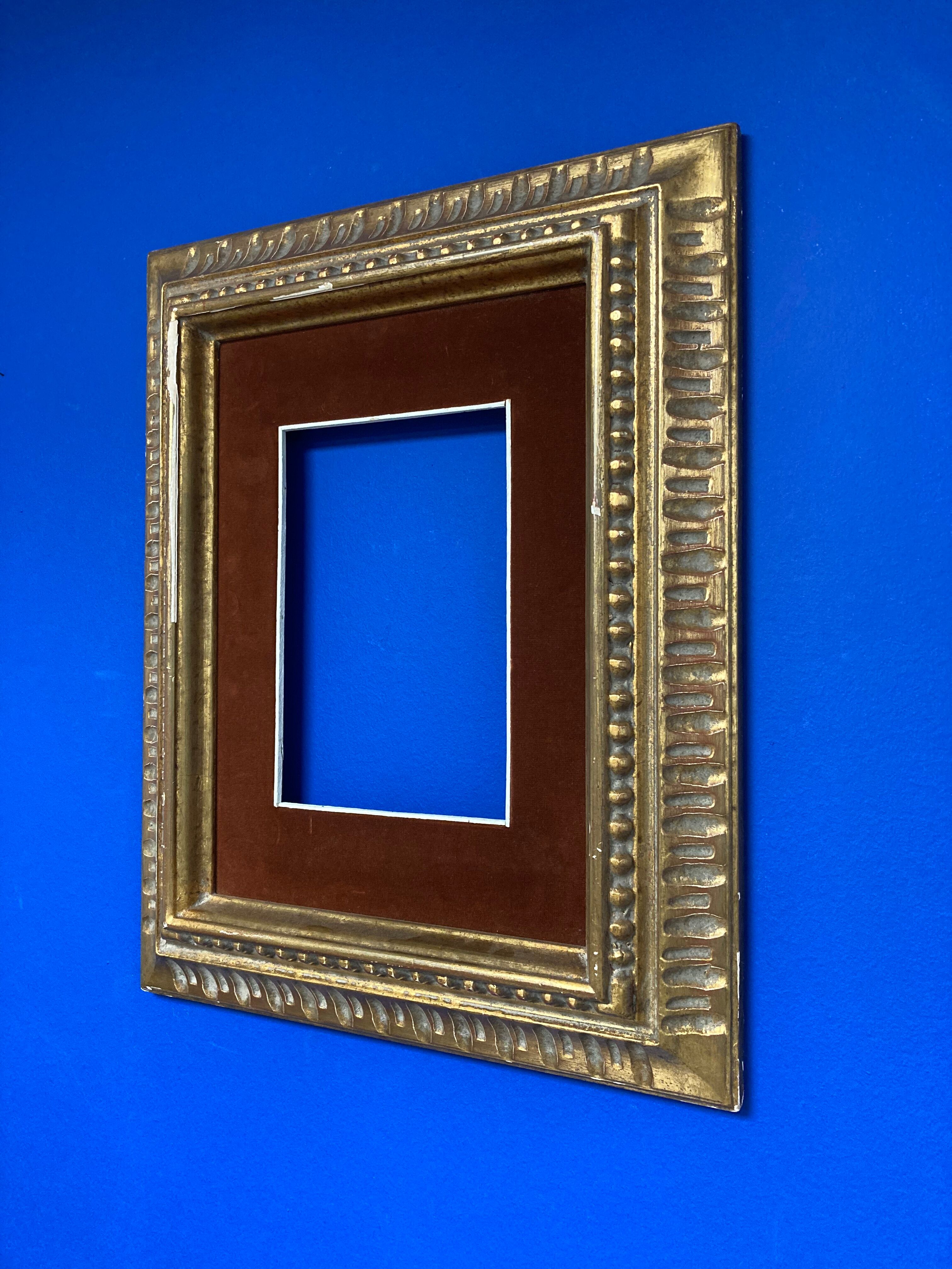 Vintage frame and its Marie-Louise