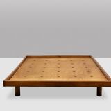 Pierre Chapo. “Godot” model blond oak bed. 1960s.