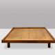 Pierre Chapo. “Godot” model blond oak bed. 1960s.