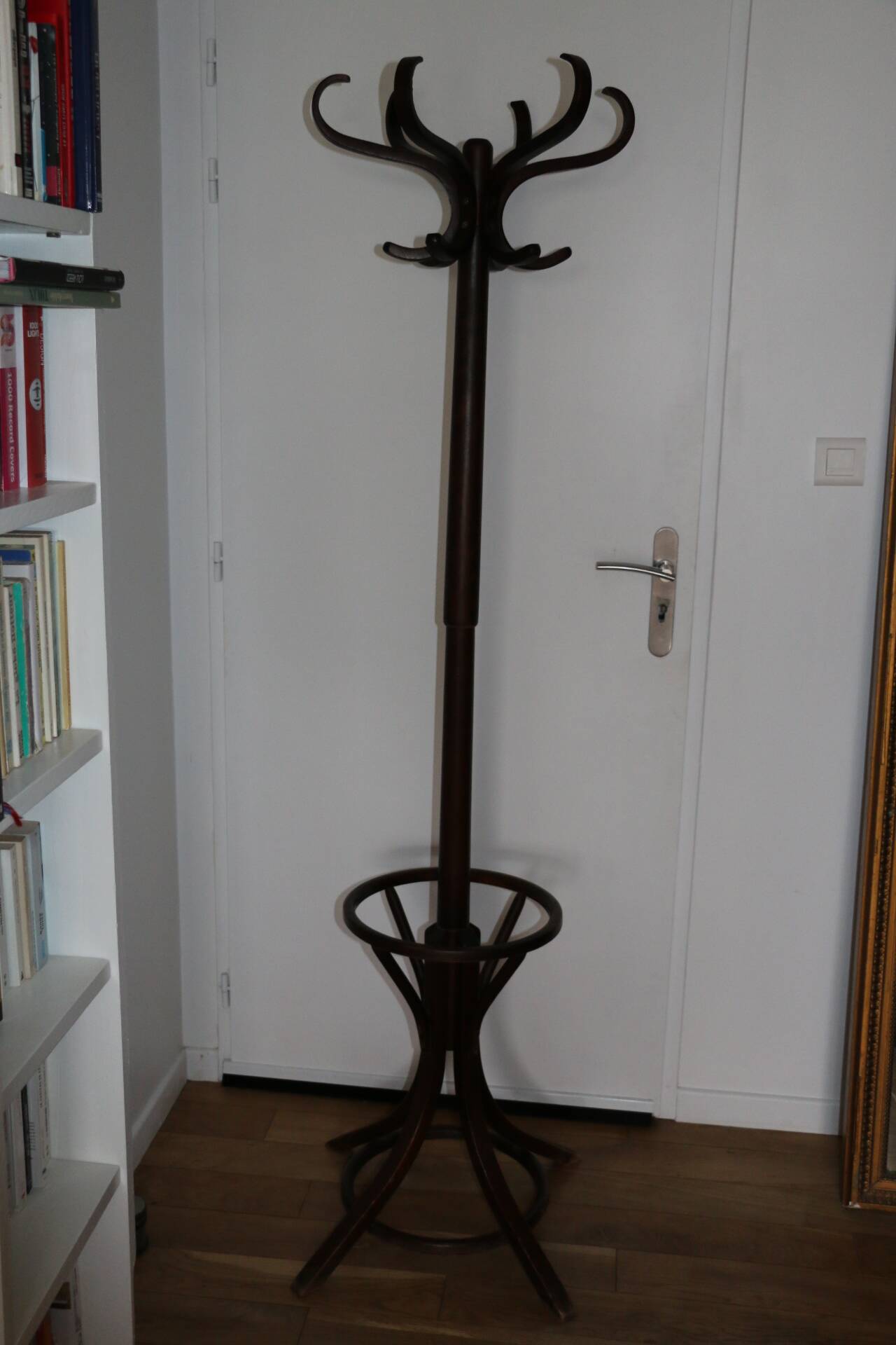 Baumann parrot coat rack dark beech umbrella stand