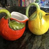 2 lemonade pitchers in slushie: mandarin and lemon