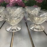 6 coupes à champagne cristal Baccarat model Talleyrand