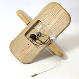 Kaiser Leuchten, wood and glass wall lamp from the 70s.