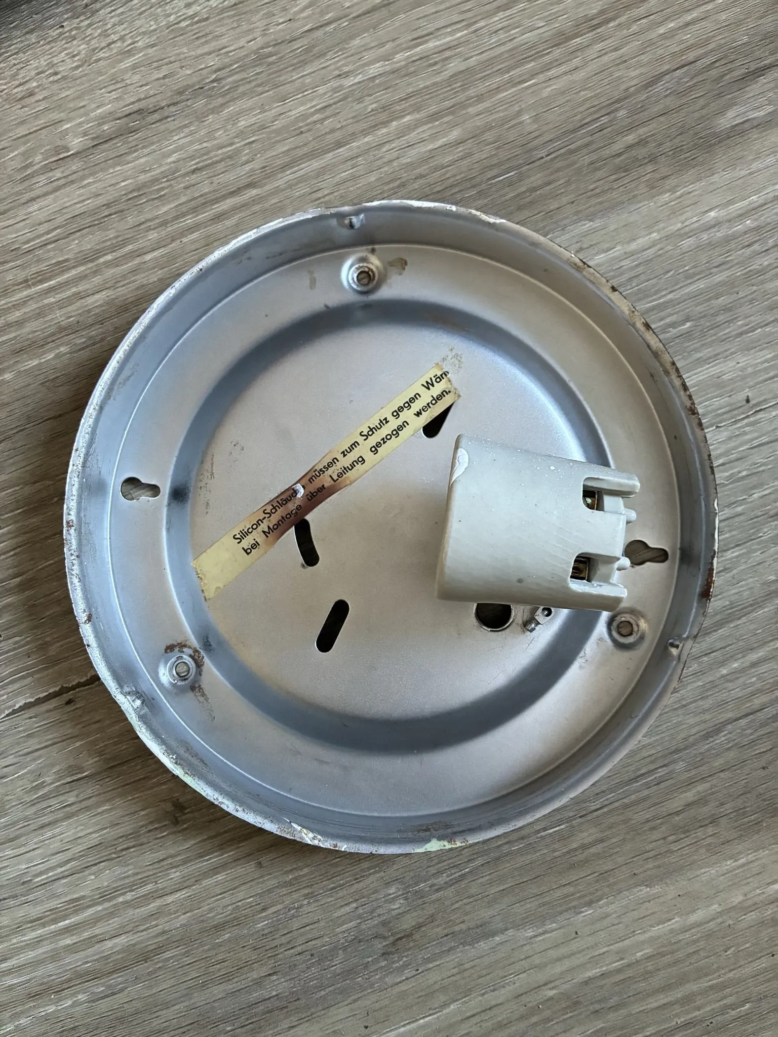 Pair of Peil & Putzler ice glass flush mount lights, 1960s
