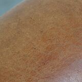 Cognac-Colored Sheepskin Leather Club Chair