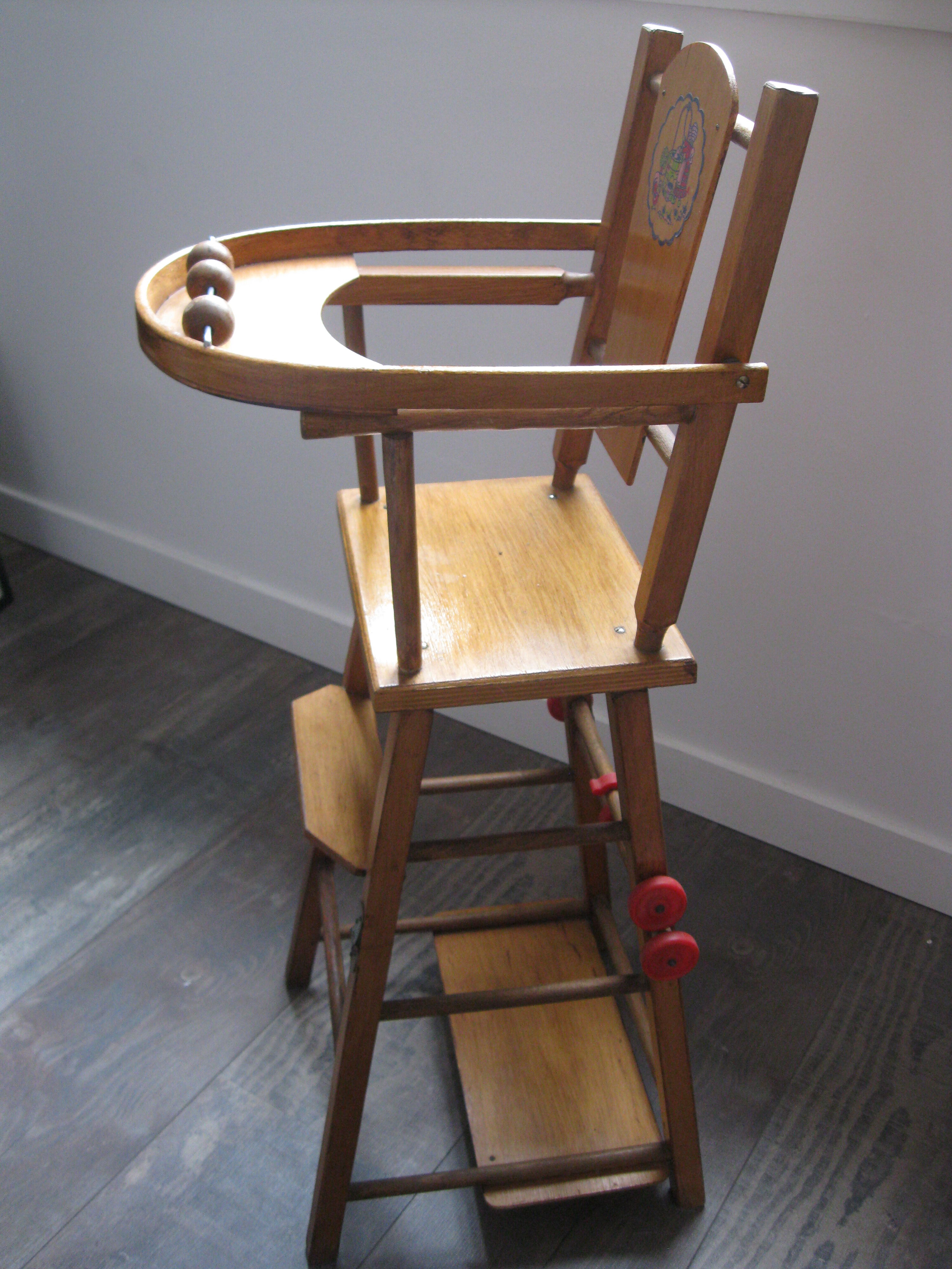 Toy high abacus wooden doll desk desk