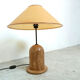 Vintage travertine table lamp, 1970s