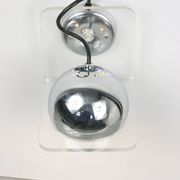 Vintage italian chrome eyeball wall lamp