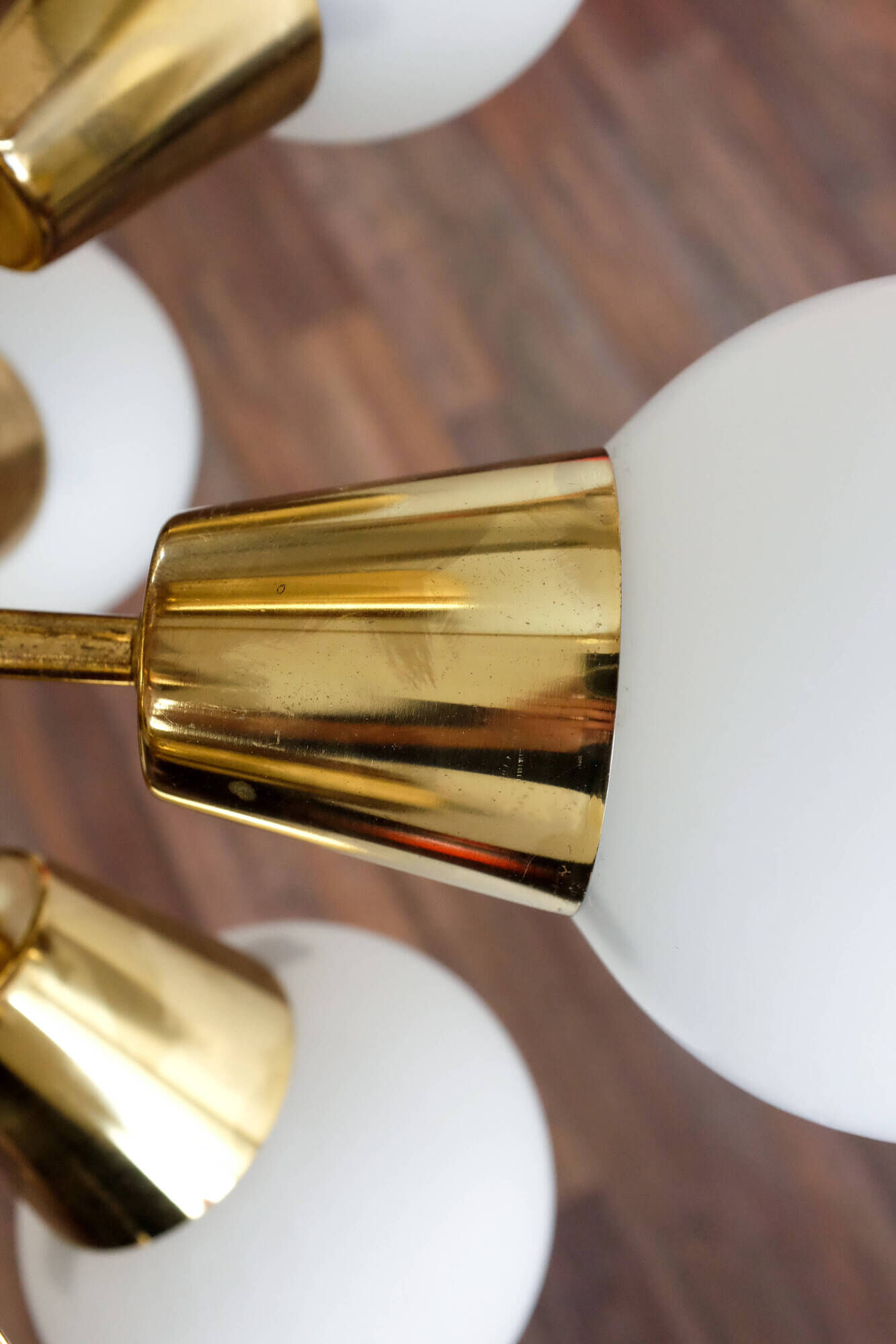 Czechoslovak sputnik chandelier by Kamenický Šenov, 1960s