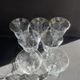 Baccarat – glasses size n°2 - art nouveau - blown plain crystal - service vence