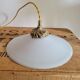 Smooth opaline hanging lamp