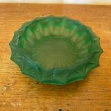 Cendrier Ancien LUMINARC Verre Moulé Vert Vintage